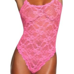 Skims Pink Lace Bodysuit